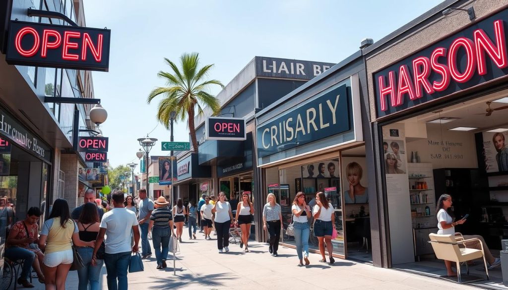 Finding hair salons open now for walk-ins