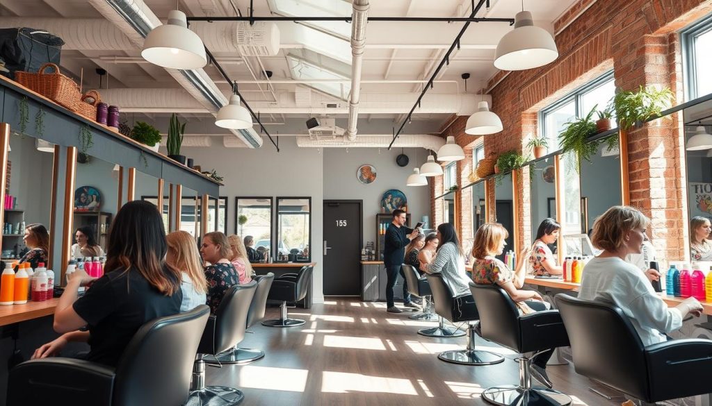 Gender-Neutral Hairdressers in a Unisex Hair Saloon